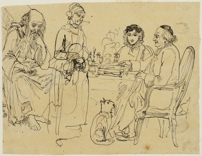 Aalmoes voor de armen door Rodolphe Bresdin