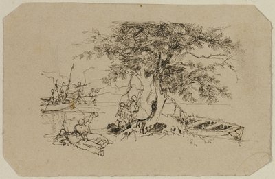 Vissen door Rodolphe Bresdin