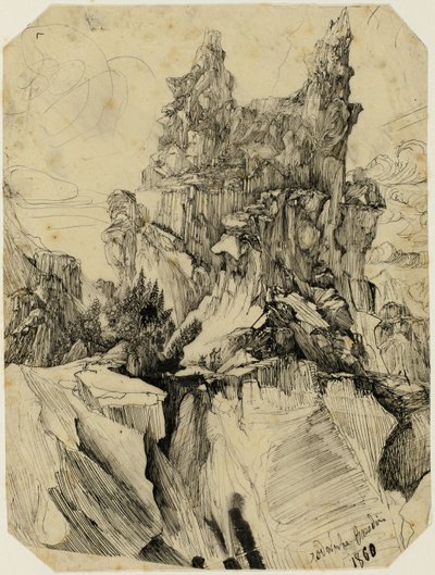De gletsjerspleet door Rodolphe Bresdin