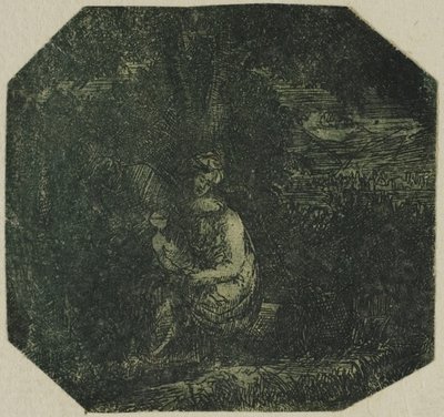 De Heilige Familie door Rodolphe Bresdin