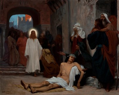 Studie voor Jezus in Kafarnaüm door Rodolpho Amoêdo
