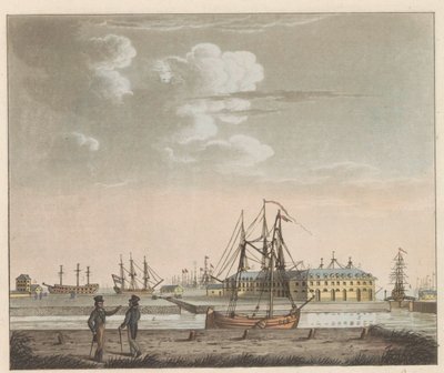 Rijkswerf Willemsoord, ca. 1825 door Roelof van der Meulen