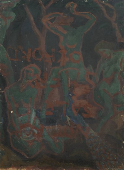 Vrouwelijke naakten in een landschap door Roger Eliot Fry