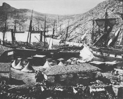 Balaclava Haven tijdens de Krimoorlog door Roger Fenton