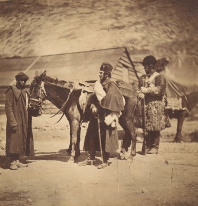 Kapitein Burnaby van de Grenadier Guards, 1855 door Roger Fenton
