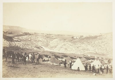 Kampement van de artillerie door Roger Fenton