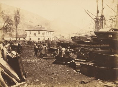 Landingsplaats, Ordnance Werf, Balaklava door Roger Fenton