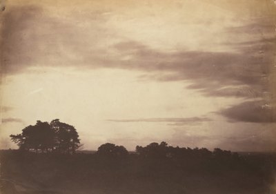 Landschap met wolken, waarschijnlijk 1856 door Roger Fenton