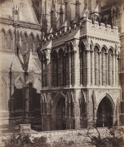 Lincoln Cathedral: De Galilee Porch door Roger Fenton