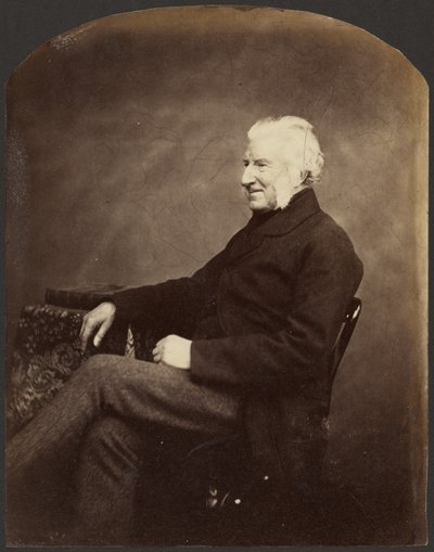 [Portret van een man, 3/4 aanzicht]. door Roger Fenton