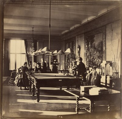 [De biljartkamer, Mentmore House] door Roger Fenton