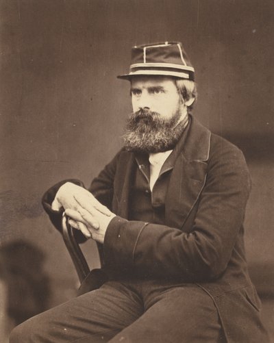portret van een man, ca. 1855 (foto) door Roger Fenton