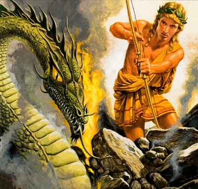Apollo verslaat Python door Roger Payne