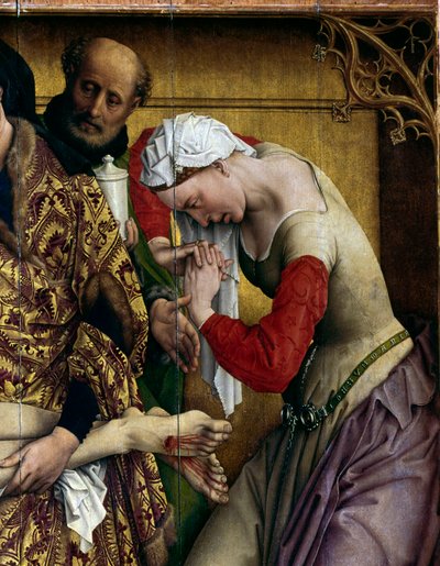 Kruisafneming (detail) door Rogier van der Weyden