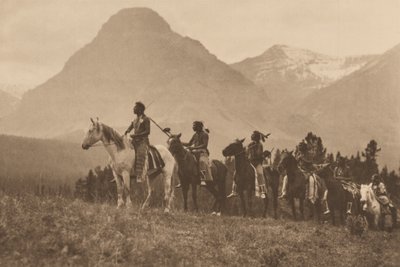 De paszoekers, Piegan, Montana,1913 (foto) door Roland W. Reed