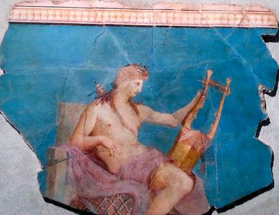 Apollon speelt lier of cithar, Rome door Roman
