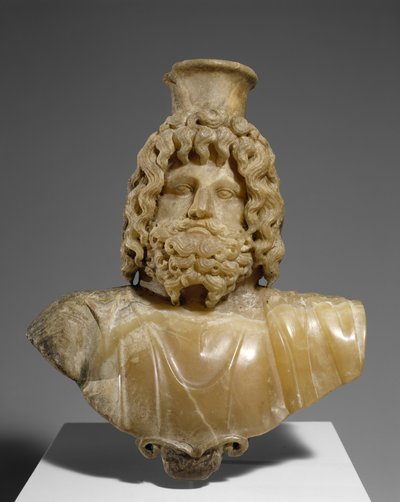 Buste van Serapis, AD 100-150 door Roman