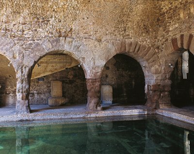 Frigidarium, Caldes de Montbui, Barcelona, Spanje, 2e-1e eeuw v.Chr. door Roman