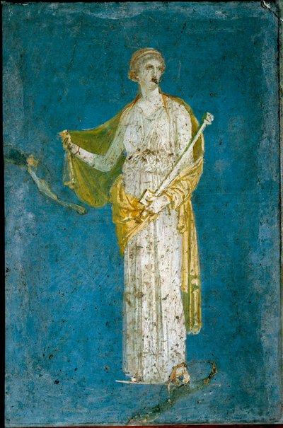 Medea - Romeinse fresco (1e eeuw v.Chr.-1e eeuw n.Chr.) uit Stabia, Italië door Roman