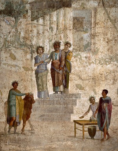 Romeinse kunst: Jason tegenover zijn oom Pelias door Roman