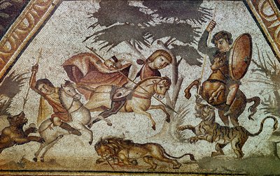 Romeinse kunst: mozaïek van de seizoenen door Roman