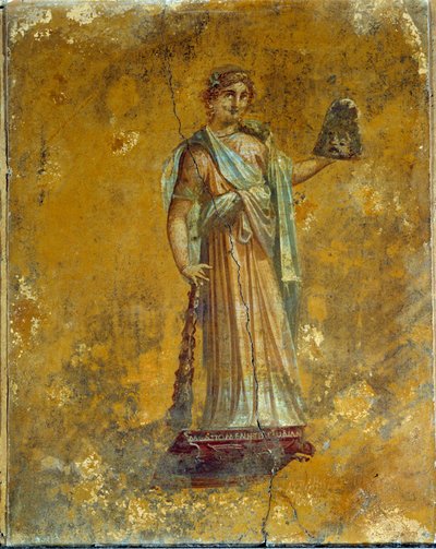 Romeinse kunst: voorstelling van Melpomene, muze van tragedies door Roman