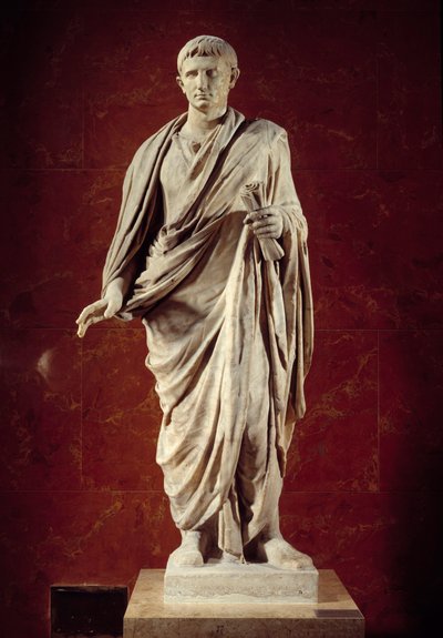 Romeinse kunst: standbeeld van keizer Augustus door Roman