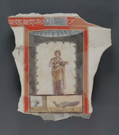 Romeins fresco fragment door Roman