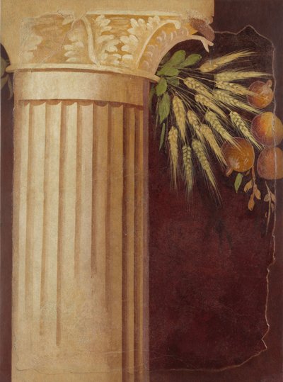 Muurschildering Fragment uit de Peristyle van een Villa in Boscoreale door Roman Republican Period