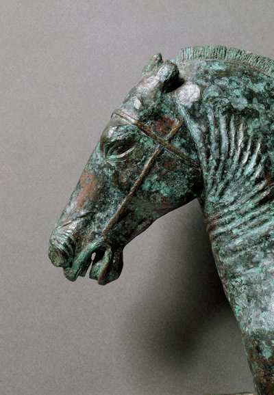 Romeinse kunst: galopperend paard (detail) door Roman Roman