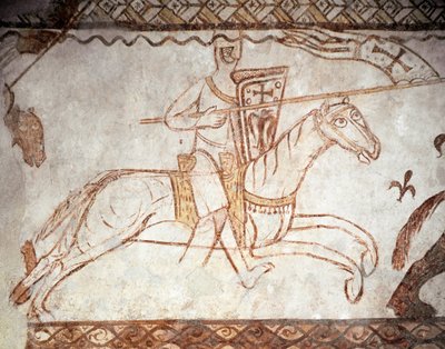 Kruistocht: Ridder van de Orde van Tempeliers. Romaans kunst door Romanesque