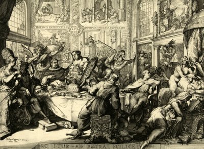 Sic itur ad astra scilicet 1681 door Romeyn de (after) Hooghe