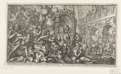 Allegorie rond de Tachtigjarige Oorlog door Romeyn de Hooghe