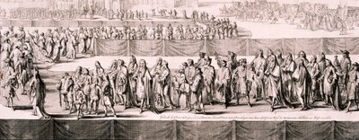 Begrafenis van Koningin Maria II, Westminster Abbey, Londen, 1695 door Romeyn de Hooghe