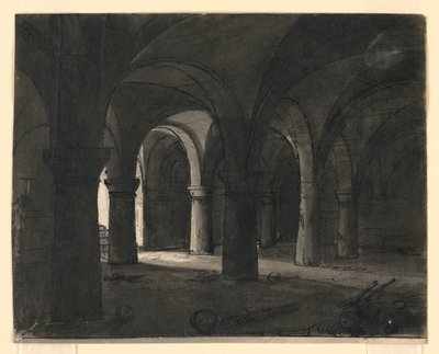 Toneelontwerp, Crypte door Romolo Achille Liverani