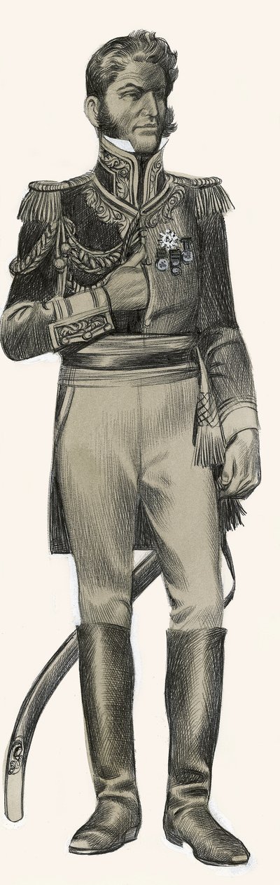 Antonio Lopez de Santa Anna door Ron Embleton