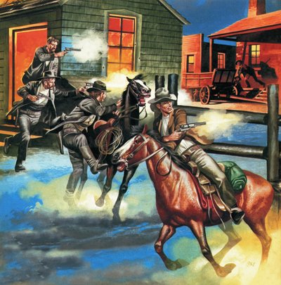 Billy the Kid -- de beruchte schutter door Ron Embleton