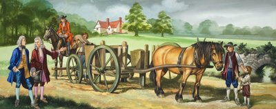 Dagen van Daniel Defoe (1660-1731) (gouache op papier) door Ron Embleton