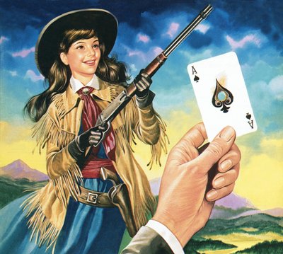 Miss Annie Oakley door Ron Embleton