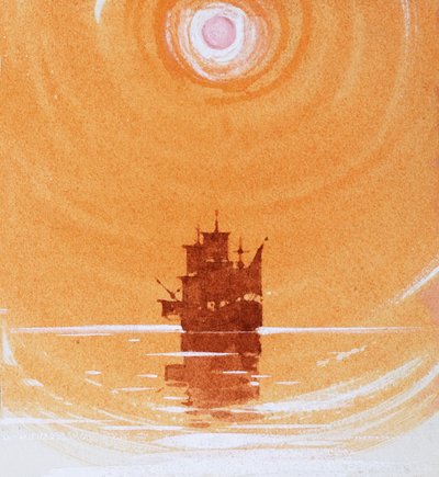 Zeilschip door Ron Embleton