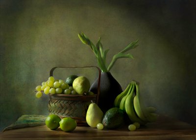 Weelderig groen stilleven door Rong Wei