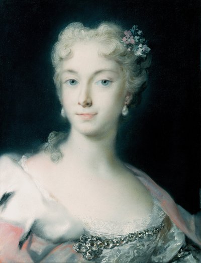 Maria Theresia, Aartshertogin van Habsburg 1717-1780, 1730 door Rosalba Giovanna Carriera