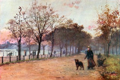 Bij de Ring, Hyde Park: Avond door Rose Maynard Barton