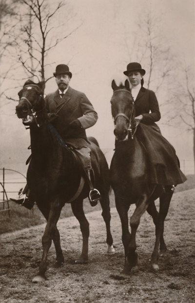 Z.M. Koning George V en Prinses Mary, 1914 door Rotary Photo