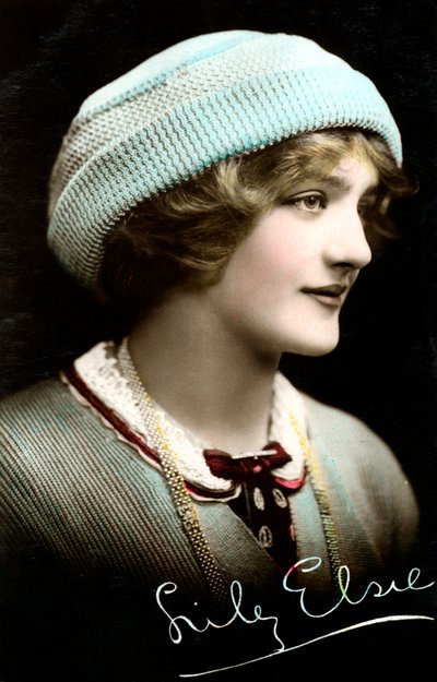 Lily Elsie 1886-1962, Engelse actrice, begin 20e eeuw door Rotary Photo