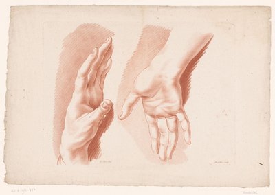 Twee handen door Louis François Roubillac