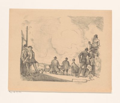 Paardenrenbaan in Berlijn door Rudolf Grossmann