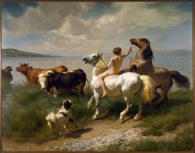Paardenvijver door Rudolf Koller