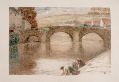 Brug in Quimperlé I door Rudolf Konopa