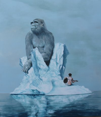 Gorilla op een ijsberg – Serenade door Rudolf Kosow